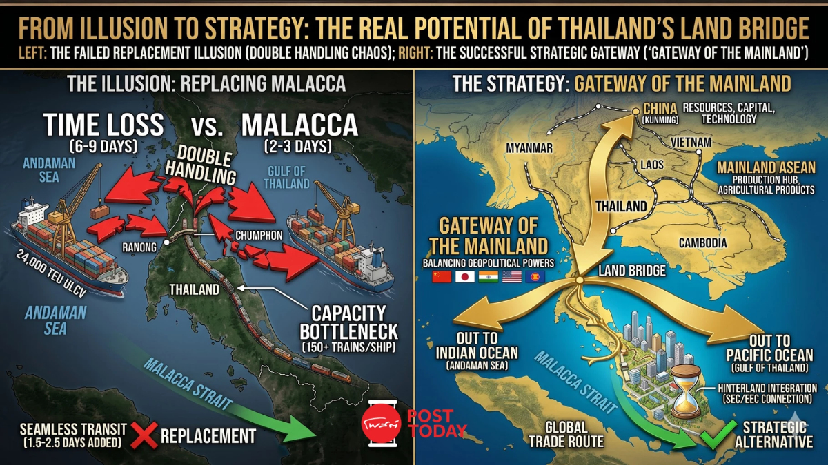 ดร.ปิติ แนะพลิกยุทธศาสตร์ Land Bridge เชื่อมจีน-อาเซียนสู่สองมหาสมุทร