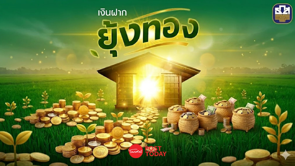 ธกส.เปิด “เงินฝากยุ้งทอง” รับดอกเบี้ยล่วงหน้า 1.11% ไม่เสียภาษี เริ่ม 15 พ.ค.
