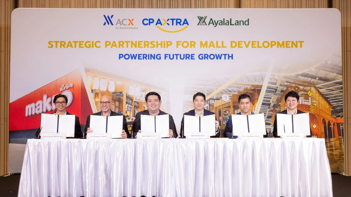 ซีพี แอ็กซ์ตร้า ผนึกกำลังกลุ่ม Ayala  เสริมศักยภาพการพัฒนามอลล์และบริหารสินทรัพย์ สู่การเติบโตระยะยาว