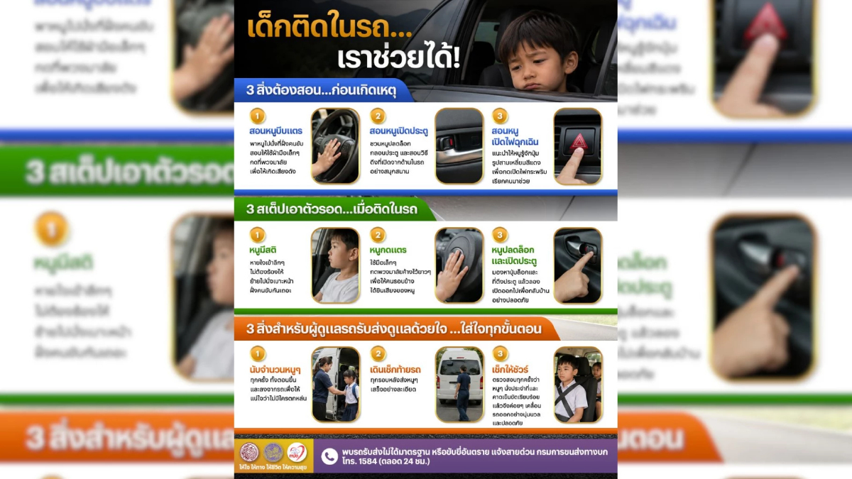 รับเปิดเทอมใหม่อย่างอุ่นใจ! กรมการขนส่งทางบก ชวนยึดหลัก “ความปลอดภัย 3 ฝ่าย” รับเปิดเทอมใหม่อย่างอุ่นใจ! กรมการขนส่งทางบก ชวนยึดหลัก “ความปลอดภัย 3 ฝ่าย”