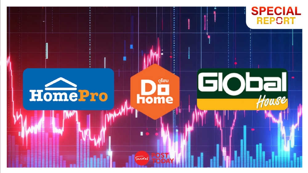 แกะรอย 3 หุ้นค้าปลีกวัสดุก่อสร้าง Q1/69 GLOBAL-DOHOME กำไรโต สวน HMPRO วูบ