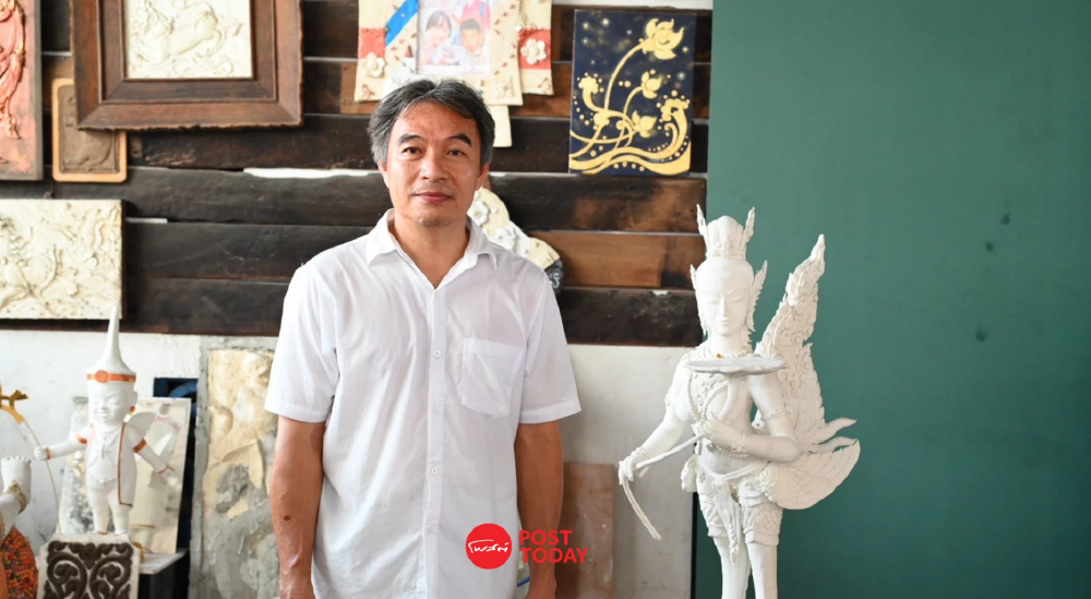 ปลุก “ปูนปั้นเพชรบุรี” เปลี่ยนเศษขนมหวานเป็นวัสดุหัตถศิลป์