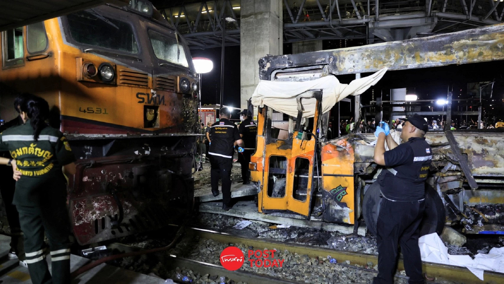คมนาคมสั่งเยียวยาเหยื่อรถไฟชนรถเมล์สูงสุด 2.09 ล้านบาท รฟท.สั่งพักงาน พขร.ทันที
