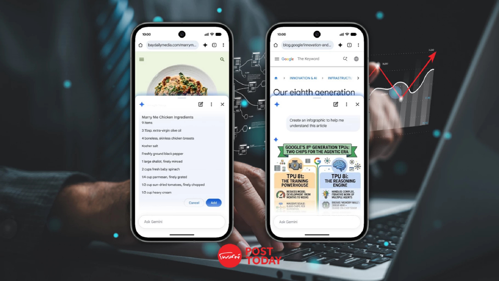 Gemini บน Chrome ใน Android ช่วยซื้อของและจองตั๋วอัตโนมัติ