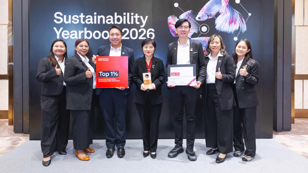 ทรู ครองแชมป์ยั่งยืนโลก 8 ปีซ้อน ติด Top 1% S&P Global Yearbook 2026