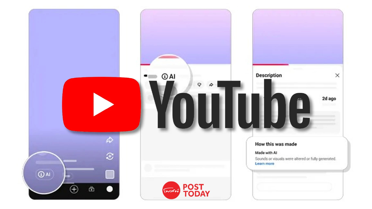สักที! Youtube เริ่มติดป้ายกำกับวีดีโอ AI อัตโนมัติ แก้ปัญหาสับสน สักที! Youtube เริ่มติดป้ายกำกับวีดีโอ AI อัตโนมัติ แก้ปัญหาสับสน