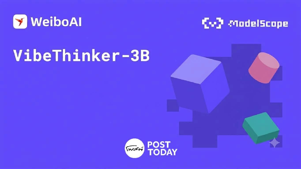 VibeThinker-3B โมเดลใหม่ล่าสุดจาก Weibo ที่มีขนาดจิ๋วแต่แจ๋ว VibeThinker-3B โมเดลใหม่ล่าสุดจาก Weibo ที่มีขนาดจิ๋วแต่แจ๋ว