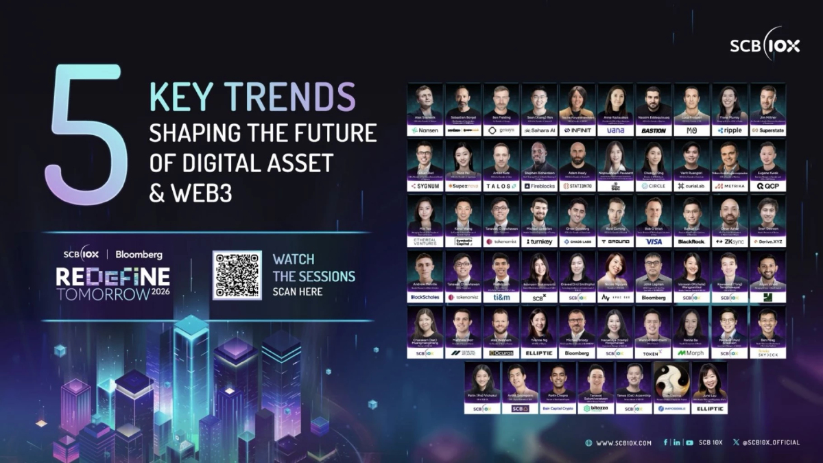 SCB 10X ชี้ Digital Assets-Web3 ก้าวสู่ยุคใช้งานจริง เผย 5 เทรนด์สำคัญจากงาน SCB 10X ชี้ Digital Assets-Web3 ก้าวสู่ยุคใช้งานจริง เผย 5 เทรนด์สำคัญจากงาน