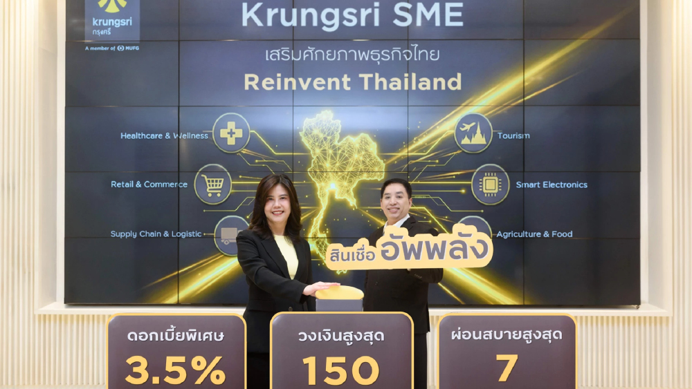 กรุงศรีเปิดสินเชื่อ SME อัพพลัง วงเงินสูงสุด 150 ล้านบาท