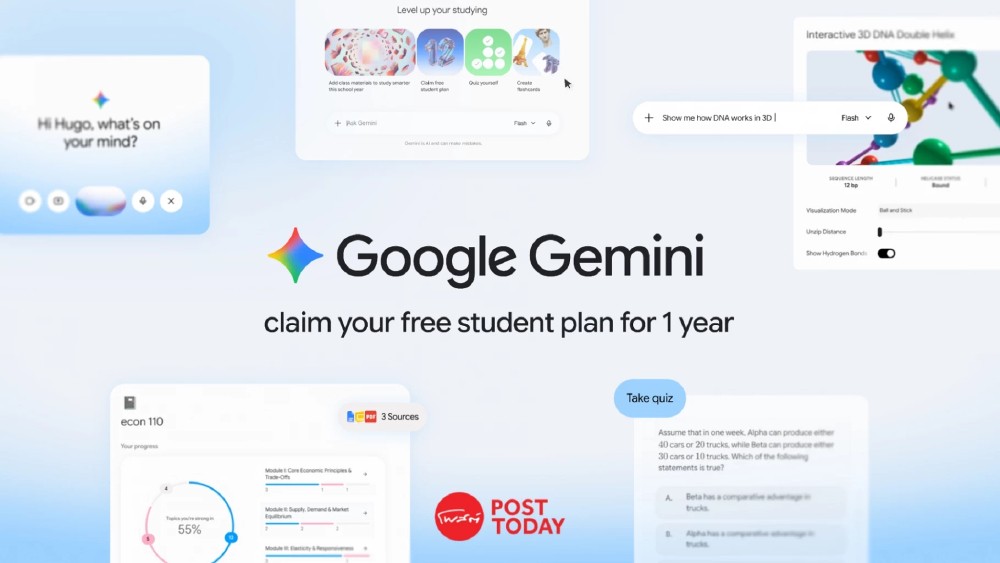 Google ใจป้ำแจกแพ็คเกจ AI Plus พร้อมคลาวด์ให้นักศึกษาฟรี 1 ปี Google ใจป้ำแจกแพ็คเกจ AI Plus พร้อมคลาวด์ให้นักศึกษาฟรี 1 ปี
