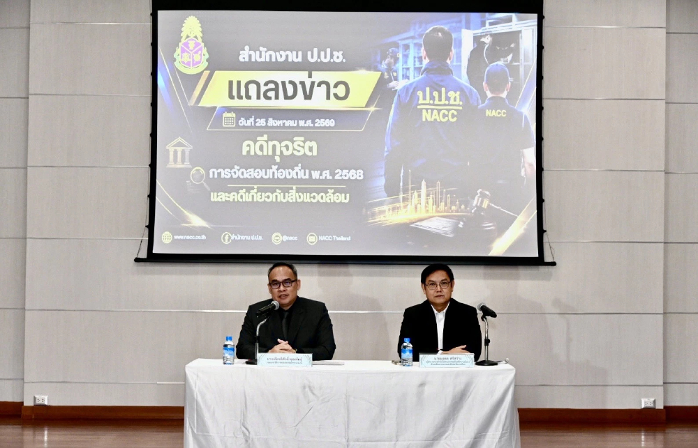 ป.ป.ช. แถลงเปิดหลักฐานเด็ด 'คดีโกงสอบท้องถิ่น' ล็อกสเปก e-bidding ฟัน 6,012 ราย ป.ป.ช. แถลงเปิดหลักฐานเด็ด 'คดีโกงสอบท้องถิ่น' ล็อกสเปก e-bidding ฟัน 6,012 ราย