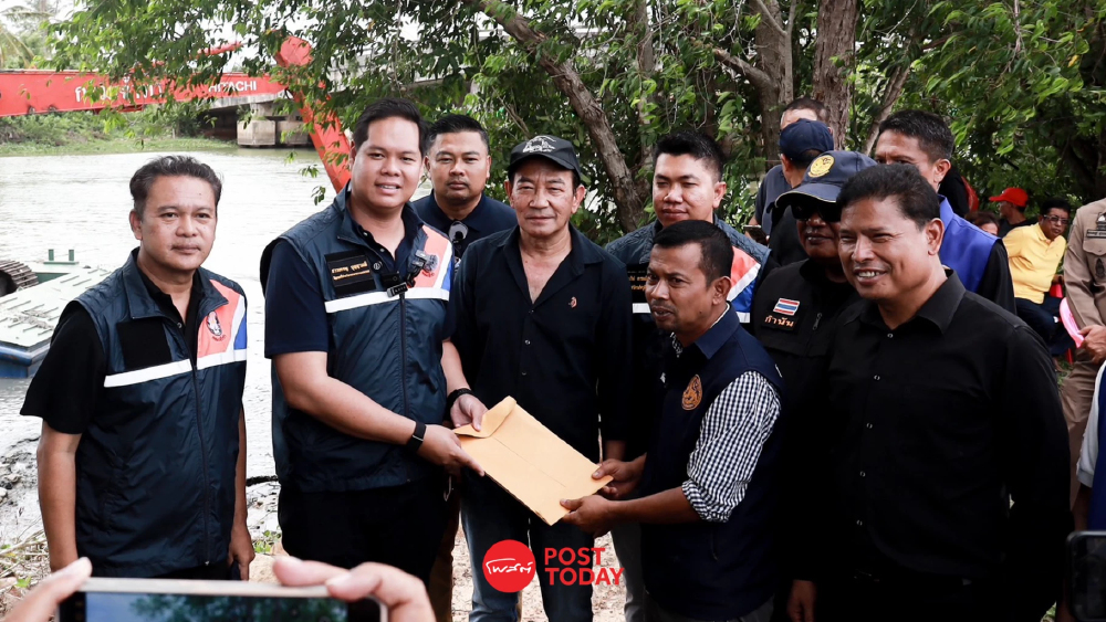 "สรรเพชญ" ลงพื้นที่คลองอู่ตะเภา ลุยขุดลอกร่องน้ำ รับมือฤดูฝน
