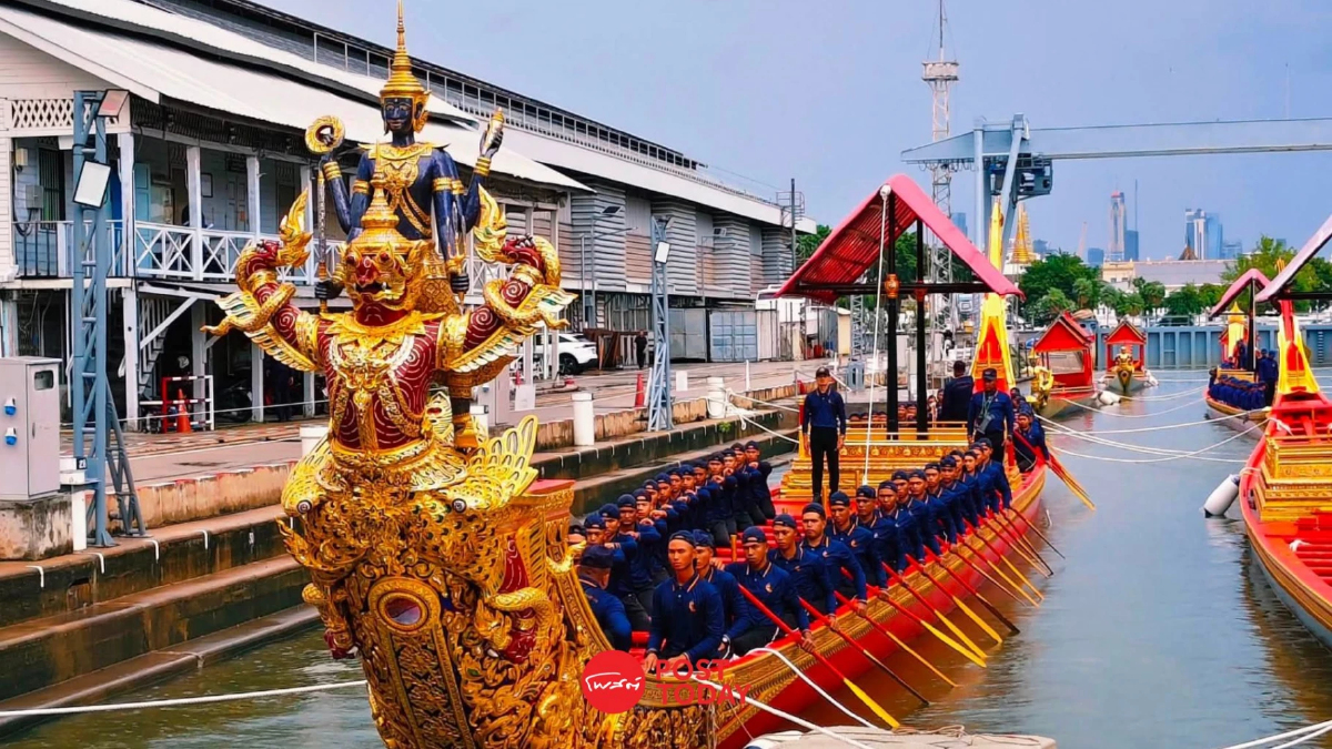 กรมเจ้าท่าคุมการเดินเรือเจ้าพระยา ซ้อมขบวนพยุหยาตราฯ ส.ค. 69 กรมเจ้าท่าคุมการเดินเรือเจ้าพระยา ซ้อมขบวนพยุหยาตราฯ ส.ค. 69