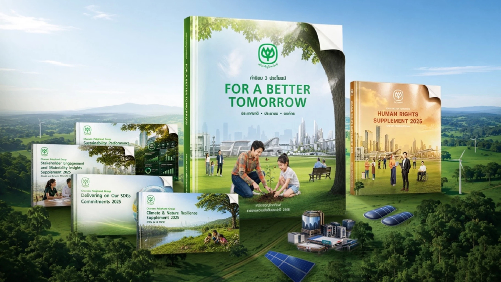 “ซีพี” ชู Sustainability Report กุญแจขับเคลื่อนธุรกิจยั่งยืน จาก “เป้าหมาย” สู่ “ผลลัพธ์ที่วัดได้” ลด Scope 3 ลง 9.39% “ซีพี” ชู Sustainability Report กุญแจขับเคลื่อนธุรกิจยั่งยืน จาก “เป้าหมาย” สู่ “ผลลัพธ์ที่วัดได้” ลด Scope 3 ลง 9.39%