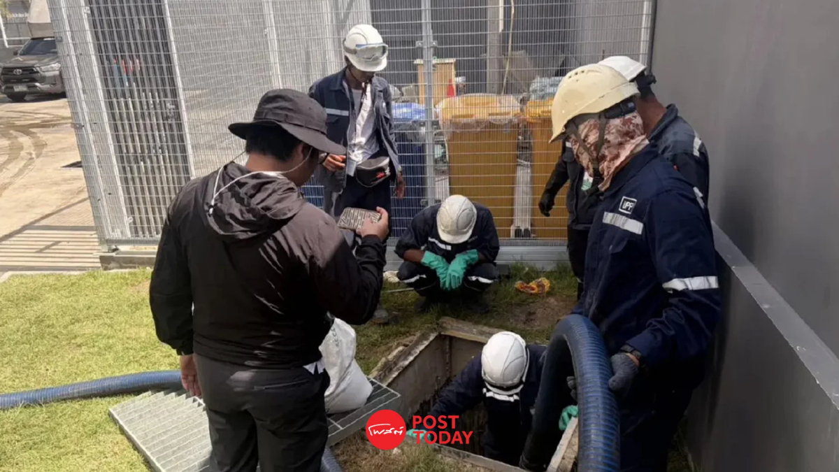 เร่งสกัดน้ำมันปนเปื้อน Data Center พระราม 9 หวั่นไหลลงคลอง เร่งสกัดน้ำมันปนเปื้อน Data Center พระราม 9 หวั่นไหลลงคลอง
