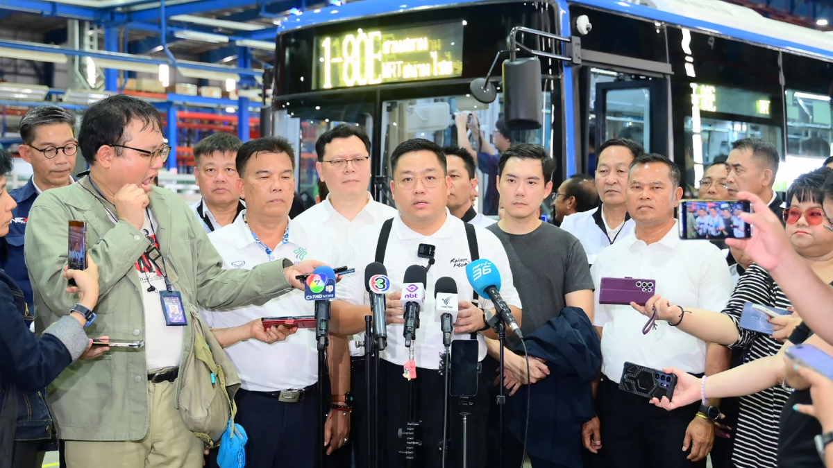 ขสมก.เช็กความพร้อมโรงงานไทย ผลิตรถเมล์ไฟฟ้า 1,520 คัน