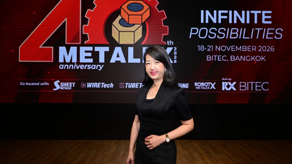 “METALEX 2026” ฉลองครบรอบ 40 ปี ชูแนวคิด “Infinite Possibilities” เปิดประตูสู่อนาคตการผลิตไร้ขีดจำกัด “METALEX 2026” ฉลองครบรอบ 40 ปี ชูแนวคิด “Infinite Possibilities” เปิดประตูสู่อนาคตการผลิตไร้ขีดจำกัด