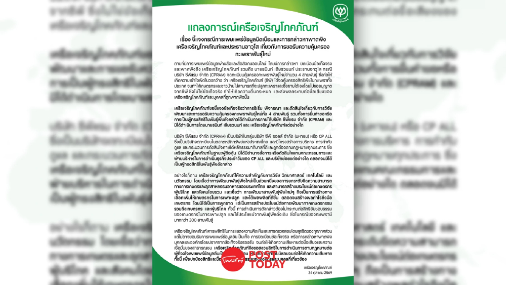 ไขข้อสงสัยจดสิทธิกะเพรา 4 สายพันธุ์ ซีพีแรมแจงไม่ได้ผูกขาด