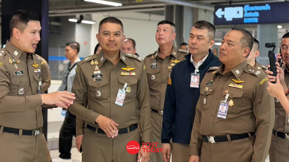 ‘นพศิลป์’ ลุยงาน ผบช.สตม. วันแรก ลงสุวรรณภูมิ ย้ำสกัดอาชญากรข้ามชาติ - ดูแลนักท่องเที่ยว